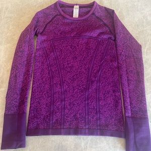 Ivivva girls long sleeve top with thumb holes size 8
